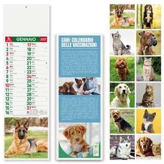 Silhouette Wandkalender Hunde und Katzen