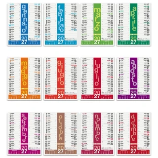 Calendario da parete colors