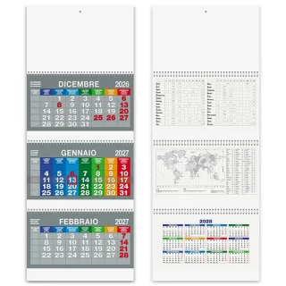 Calendario trittico da parete