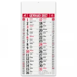 Calendario olandese da parete magnum con 12 fogli in carta naturale e testata rinforzata da personalizzare con logo
