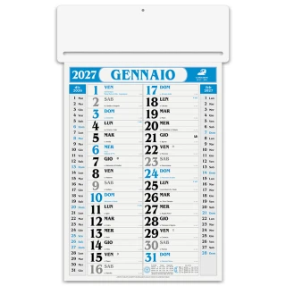 Calendario da parete passafoglio