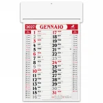 Calendario da parete passafoglio olandese in carta naturale 70 g con 12 fogli da personalizzare