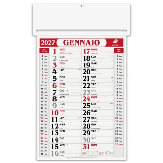 Calendario da parete passafoglio