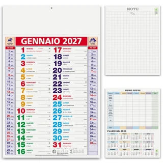 Calendario da parete olandese multicolor