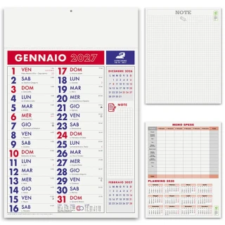 Calendario da parete notes