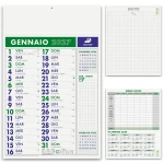 Calendario da parete olandese con fogli notes in carta patinata, testata personalizzabile