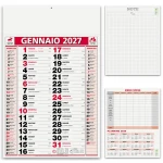 Calendario da parete olandese Elegant con 12 fogli in carta patinata e testata personalizzabile