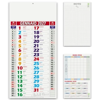 Calendario da parete color shaded