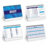 Calendario da tavolo mensile con supporto in cartoncino