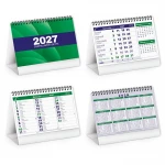 Calendario da tavolo mensile con supporto in cartoncino