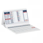Gouaches desk calendar 19x14 cm with 13 sheets and 52-sheet weekly notepad
