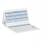 Gouaches desk calendar 19x14 cm with 13 sheets and 52-sheet weekly notepad