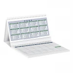 Gouaches desk calendar 19x14 cm with 13 sheets and 52-sheet weekly notepad