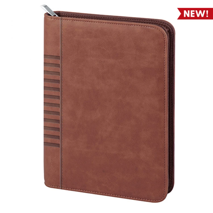 Perpetual pocket organiser diary with zip closure, internal format 15x21 cm, available in a wide range of colours