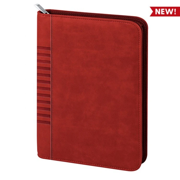 Perpetual pocket organiser diary with zip closure, internal format 15x21 cm, available in a wide range of colours