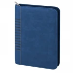 Diary pouch with security zip closure, daily interior to personalise with company logo