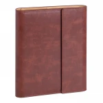 Agenda portafoglio con interno giornaliero intercambiabile da personalizzare con logo, chiusura a magnete e tasche interne