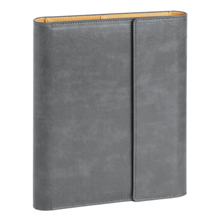 Agenda portafoglio con interno giornaliero intercambiabile da personalizzare con logo, chiusura a magnete e tasche interne