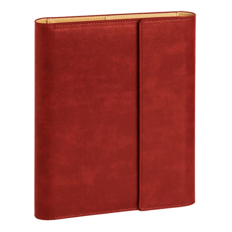 Agenda portafoglio con interno giornaliero intercambiabile da personalizzare con logo, chiusura a magnete e tasche interne