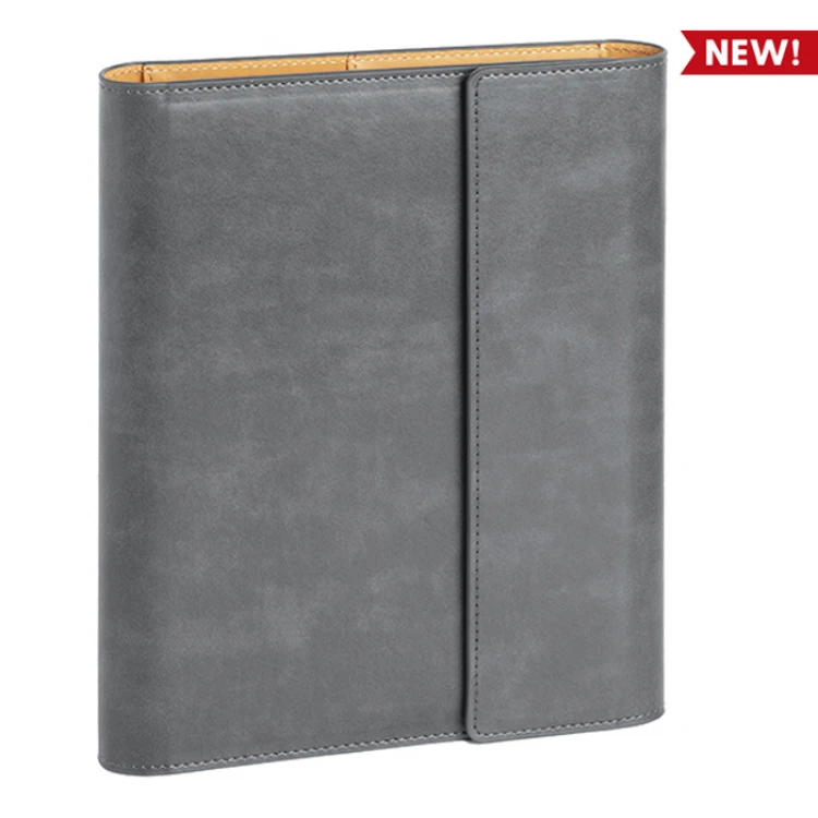 Portfolio Diary open showing perpetual undated interior and internal pockets, to personalise with logo