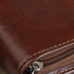 Black diary briefcase in polyurethane with zip closure, perpetual inside pages, ready for personalisation with corporate logo