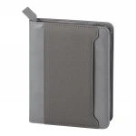 Daily diary binder with zip closure, 17x24 cm interior ready to personalise with corporate logo