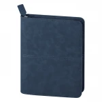 Agenda bolsa fechada com fecho de correr em ecocouro, cor disponível, pronta para personalizar com logótipo