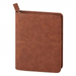 Agenda bolsa fechada com fecho de correr em ecocouro, cor disponível, pronta para personalizar com logótipo