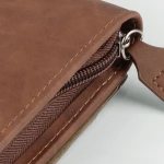 Agenda bolsa fechada com fecho de correr em ecocouro, cor disponível, pronta para personalizar com logótipo