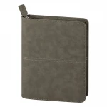 Agenda borsello em ecopele fechada com correr, tamanho 18x24 cm, personalizável com logótipo empresarial