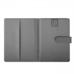 Agenda portafoglio chiusa con chiusura magnetica, realizzata in poliuretano termovirante da personalizzare con logo