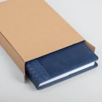 Agenda giornaliera modello Portafoglio in poliuretano nero con interno 17x24 cm da personalizzare
