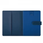 Agenda giornaliera modello Portafoglio in poliuretano nero con interno 17x24 cm da personalizzare
