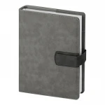 Agenda giornaliera modello portafoglio in ecopelle con chiusura magnetica, interno 15x21 cm