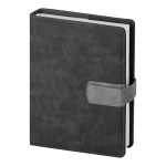 Agenda giornaliera modello portafoglio in ecopelle con chiusura magnetica, interno 15x21 cm