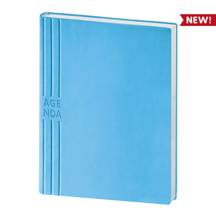 Agenda perpétua fechada com capa personalizável em versão neutra