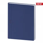 Agenda perpétua fechada com capa personalizável em versão neutra