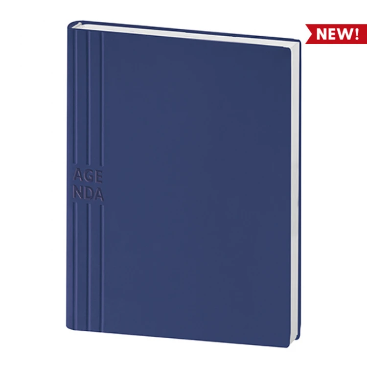Agenda perpétua fechada com capa personalizável em versão neutra