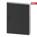 Agenda perpétua fechada com capa personalizável em versão neutra