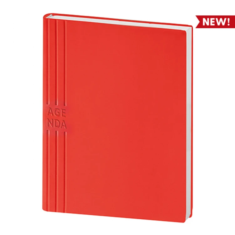 Agenda perpétua fechada com capa personalizável em versão neutra