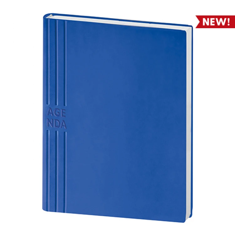 Agenda perpétua fechada com capa personalizável em versão neutra