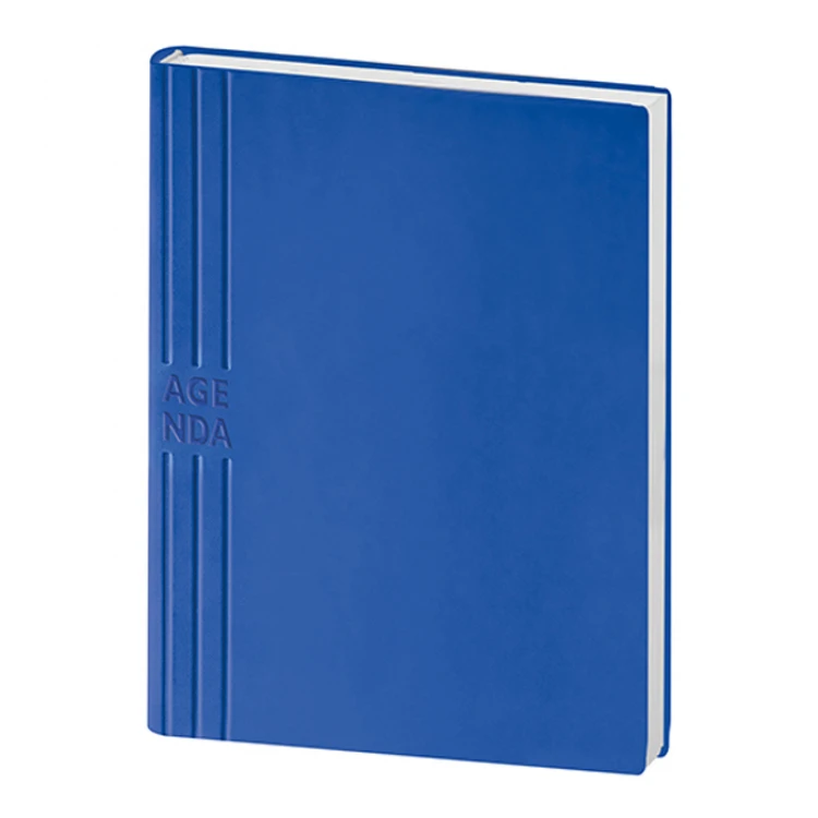 Agenda settimanale con copertina flessibile in Tam, interno di 132 pagine e inserto cartografico, da personalizzare con logo aziendale