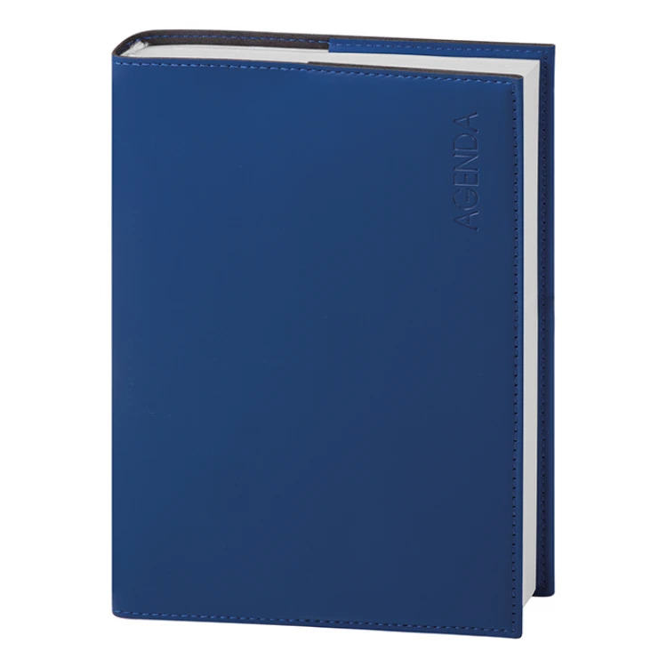 Agenda giornaliera con copertina flessibile da personalizzare con logo, formato 15x21 cm