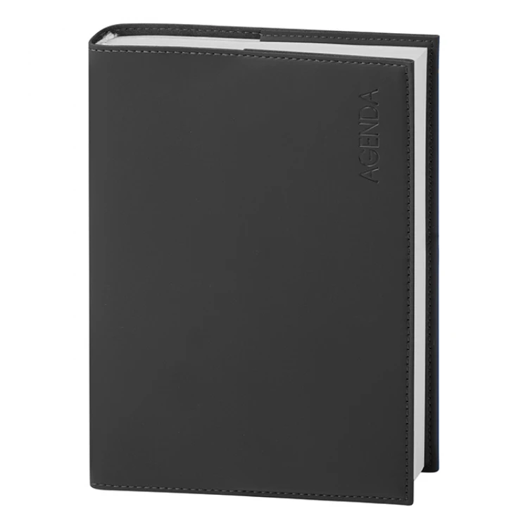 Agenda giornaliera con copertina flessibile da personalizzare con logo, formato 15x21 cm