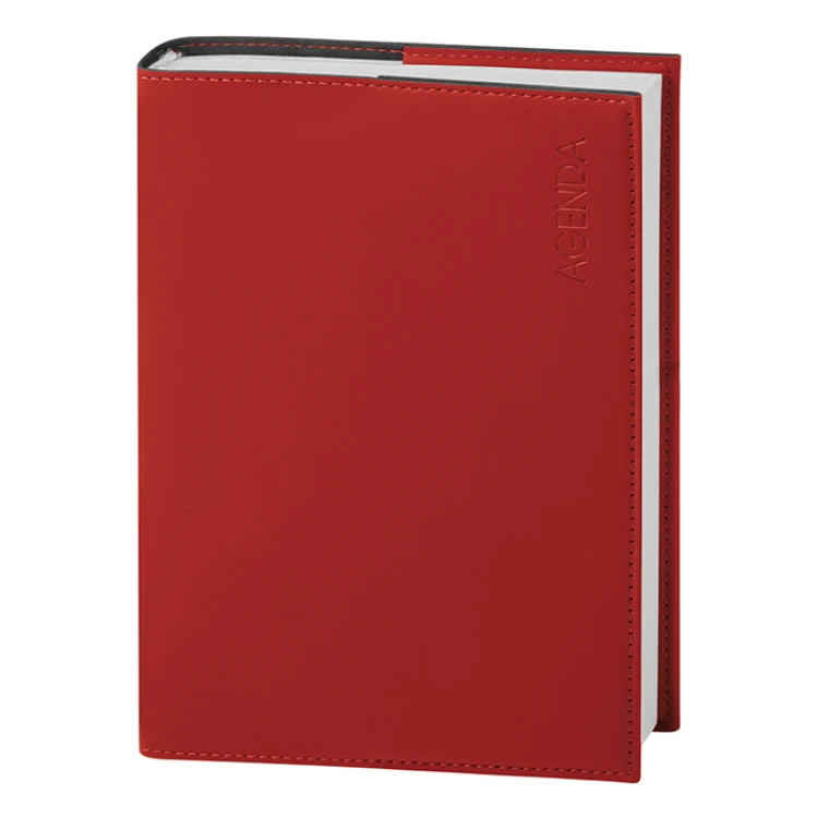 Agenda giornaliera con copertina flessibile da personalizzare con logo, formato 15x21 cm