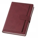 Agenda portafoglio chiusa con fibbia di sicurezza e astuccio protettivo, disponibile in ampia gamma di colori