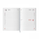 Agenda giornaliera portafoglio in poliuretano termovirante con interno intercambiabile da personalizzare con logo