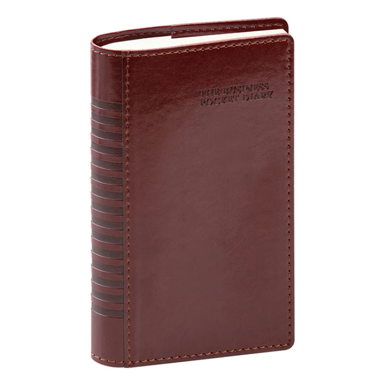 Agenda manager settimanale portafoglio 9x15 cm in poliuretano termovirante con astuccio lusso, copertina personalizzabile con logo