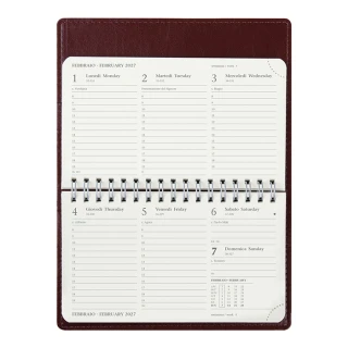 Agenda manager settimanale portafoglio