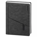 Agenda giornaliera chiusa in copertina poliuretano, formati 17x24 centimetri, disponibile in vari colori per la personalizzazione aziendale